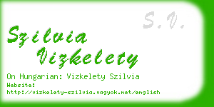 szilvia vizkelety business card